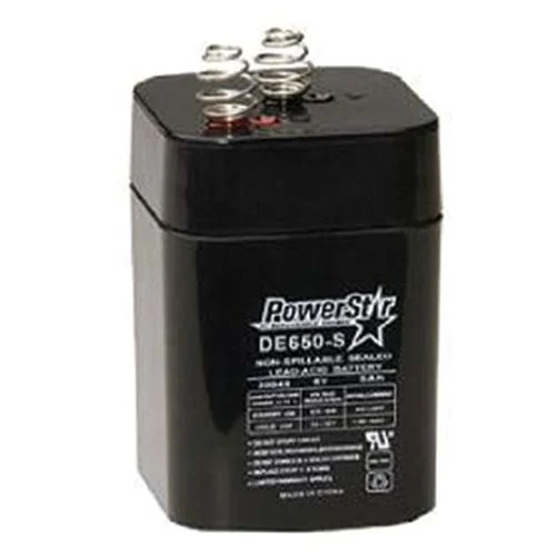 Rechargeable Feeder Battery, 6 Volt, Spring Top