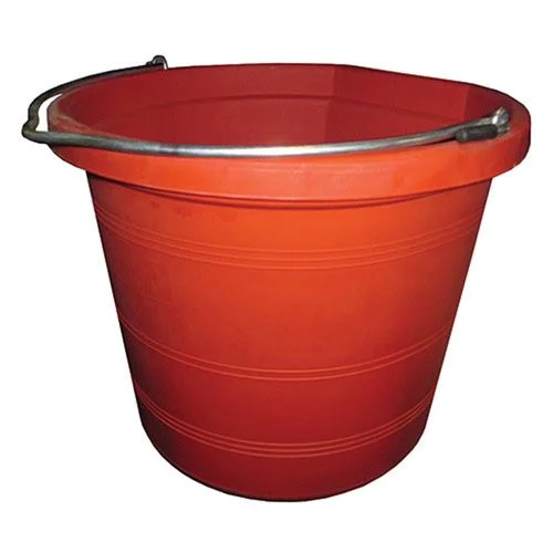Red Flat Back Bucket, 5 Gallon