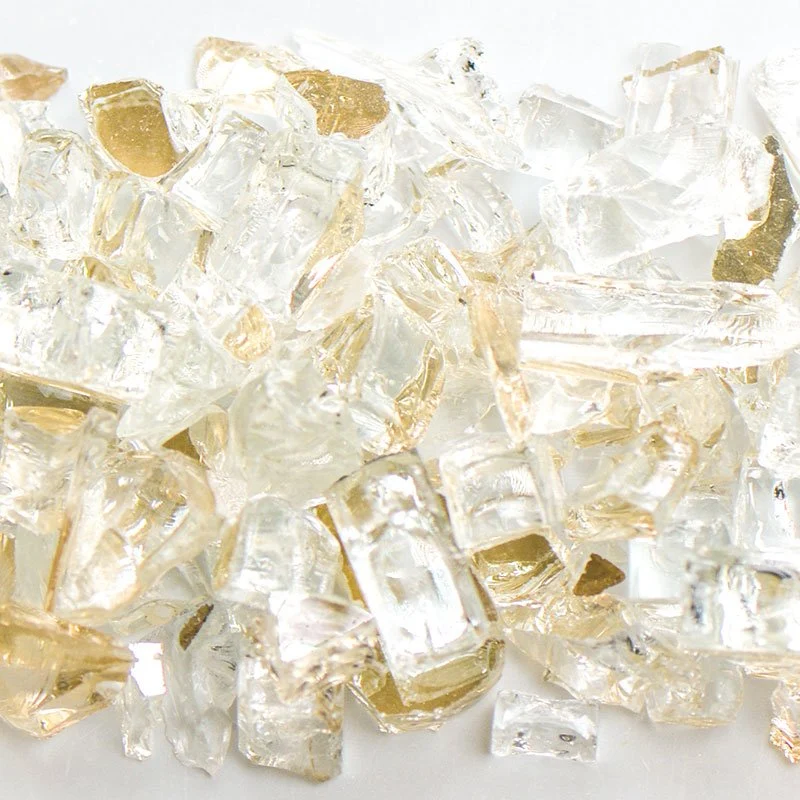 Reflective Clear Terrazzo Glass