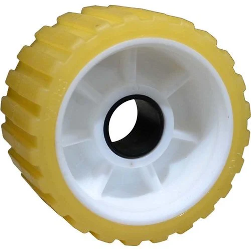 Rib Roller 5" Diameter Thermoplastic 3" Wide - 1 1/8" Shaft Size
