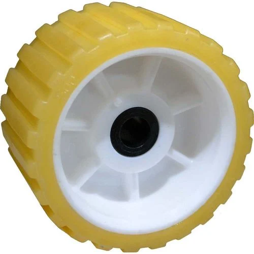 Rib Roller 5" Diameter Thermoplastic 3" Wide - 5/8" Shaft Size