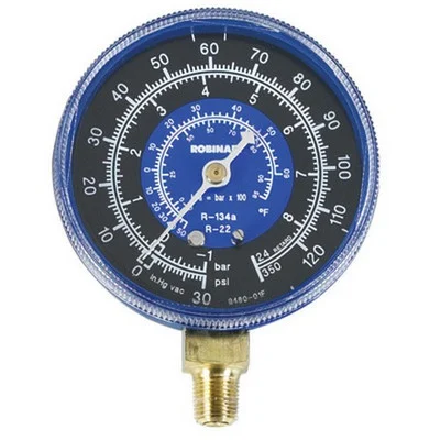 Robinair Low Side Compound Gauge, PSI/BAR, R-22 & R-134a (11794)