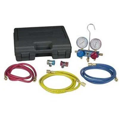Robinair R134a Aluminum Manifold Kit with Couplers and Hoses (49134A)
