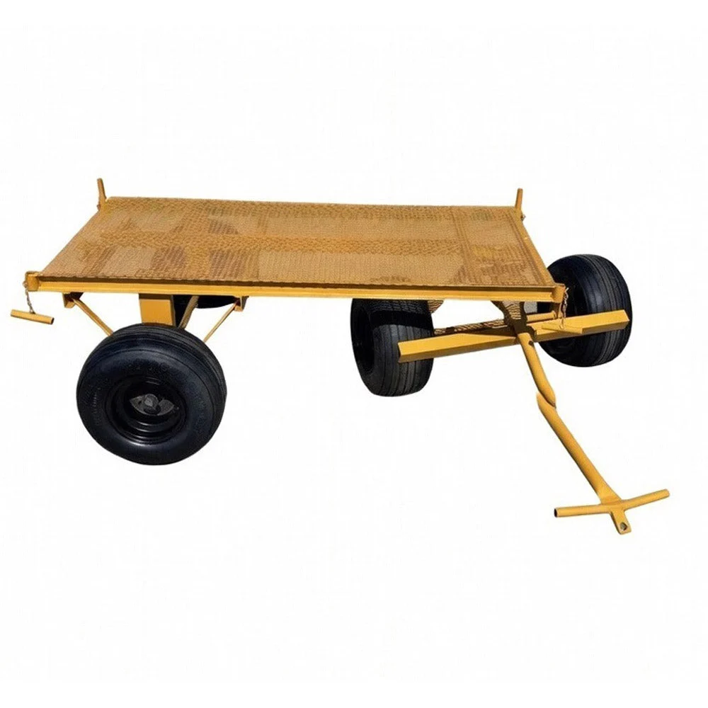 Roofmaster Heavy-Duty 4-Wheel Mesh Deck Trailer with 30" x 60" Deck, Non-Flat Tires