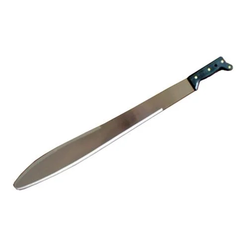 Round End Machete Knife with Sheath, 27 In.