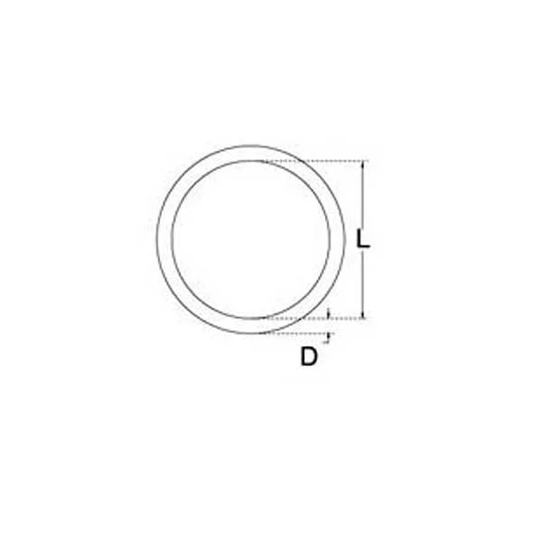 Round Ring - Stainless Steel T304 - 3/8" x3-3/16"