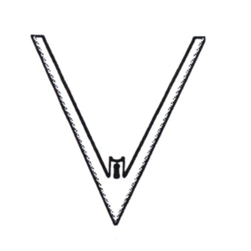 ROW CROP SWEEP 30" x 1/4" x 54 STEM