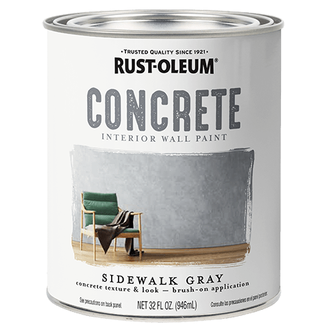 Rust-Oleum Concrete Interior Wall Paint - Quart (2Count)