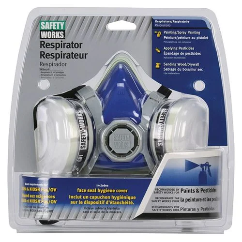 Safety Works P95 Rated Paint & Pesticide Half Mask Respirator