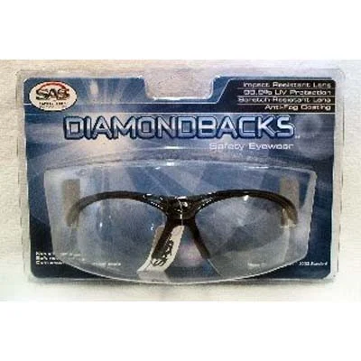 SAS Safety 540-0210 Safety Glasses Black Frame/Clear Lens