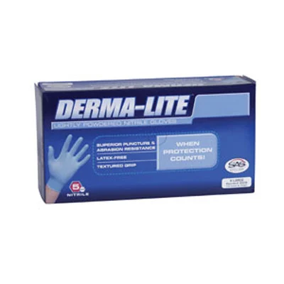 SAS Safety 6607 Derma-Lite Disposable Nitrile Gloves - Medium