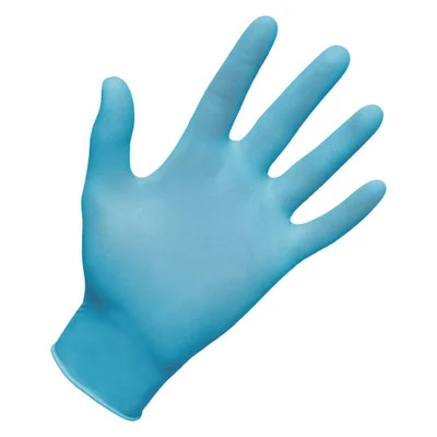 SAS Safety 6609-20 Derma-Lite Powder-Free Blue Nitrile Disposable Gloves, XLarge