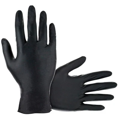 SAS Safety 66543 Derma-Pro Nitrile Disposable Gloves (Powder-Free), L, 100 Pcs
