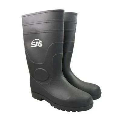 SAS Safety 7130-07 Rubber Work Boots with Non-Steel Toe, 16" Tall, Size-7