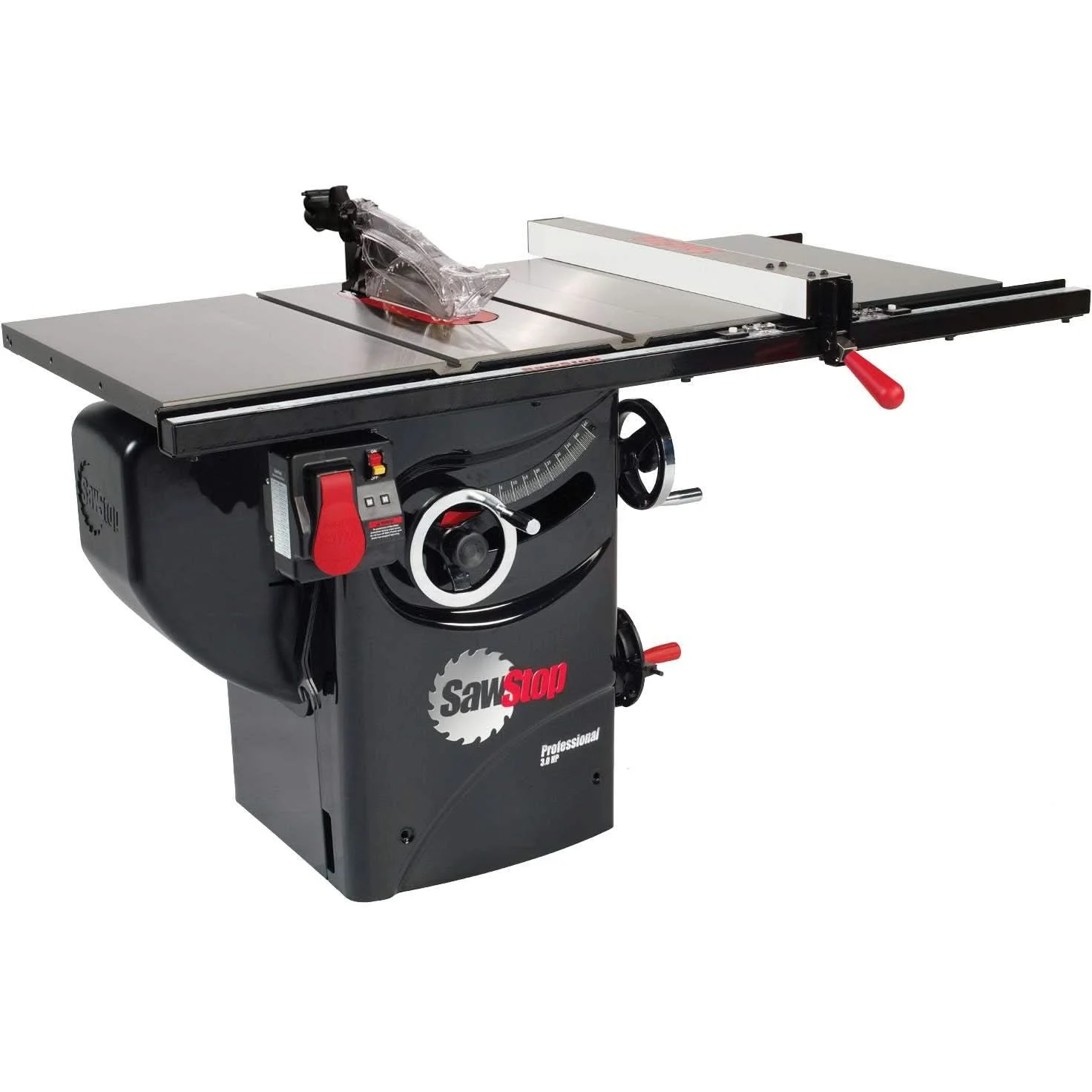 SawStop PCS31230-PFA30 220V Single Phase 3-HP 13-Amp 10" Professional Cabinet Saw with 30" Fence System