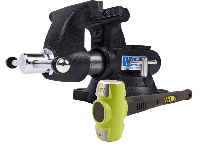 SE Tradesman 1755 Bench Vise and B.A.S.H 20416 Sledge Hammer