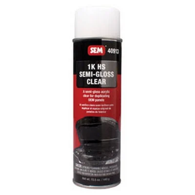 SEM Paints 1K HS Semi-Gloss Clear, 14.9oz Aerosol (40913)