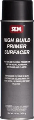 SEM Paints High Build Primer Surfacer Black, 15.5oz Aerosol (42003)