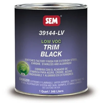 SEM Paints Low VOC Trim Black, Quart (39144-LV)