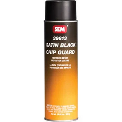 SEM Paints Satin Black Chip Guard, 20oz Aerosol (39813)