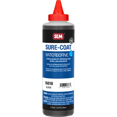 SEM Paints Sure-Coat Black, 1-Pint Bottle (16018)