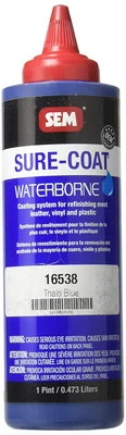 SEM Paints Sure-Coat Thalo Blue, 1 Pt Bottle (16538)