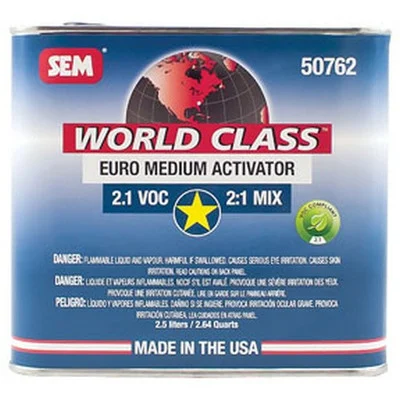 SEM Paints World Class 2.1 VOC Euro Medium Activator, 2.5L (50762)