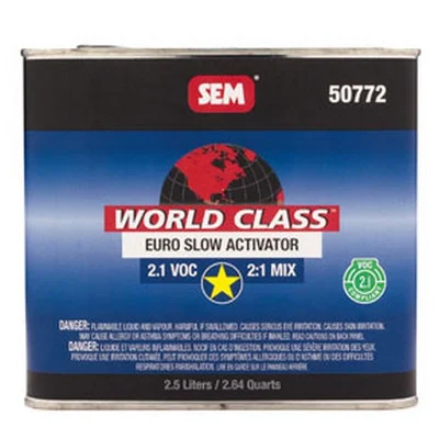 SEM Paints World Class 2.1 VOC Euro Slow Activator, 2.5L (50772)