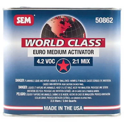 SEM Paints World Class 4.2 VOC Euro Medium Activator, 2.5L (50862)