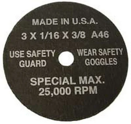SG Tool Aid 94870 3" Cut Off Wheel 50 Per Box