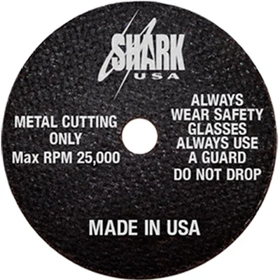 Shark Industries 26-6 3" x 1/32" x 3/8" Cut-off Wheels 54 Grit