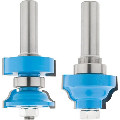 Shop Fox 2-Piece Window Sash Cutter Set Ogee Style for Router Table 1/2 Inch Shank (DC1555)