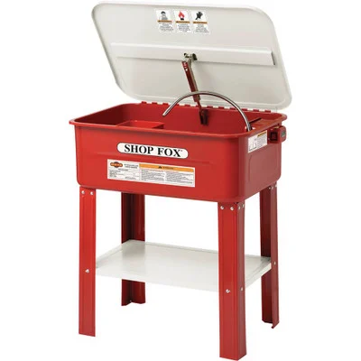 Shop Fox 20-Gallon Parts Washer with Heavy-Duty Welded Steel Construction (W1760)