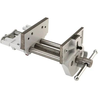 Shop Fox 7 Inch Quick Release Wood Vise with Sliding Dogs and Cast Iron (D4327)