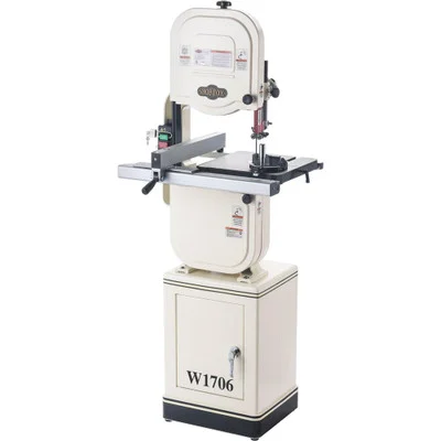 Shop Fox Bandsaw with Extruded Aluminum Fence Quick-Release Blade (W1706)