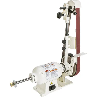 Shop Fox Knife Belt Sander/Buffer Cool-Running 2" x 72" Belt and Buffing Wheel (W1843)