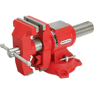 Shop Fox Multi-Purpose Bench Vise 5" Jaw Opening 360° Rotation (D4074)