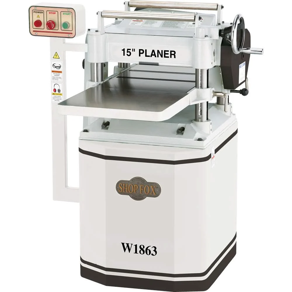 Shop Fox W1863 15-Inch Planer with Helical Cutterhead