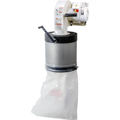 Shop Fox Wall-Mounted Dust Collector Canister Filter Efficient Suction Capacity (W1844)