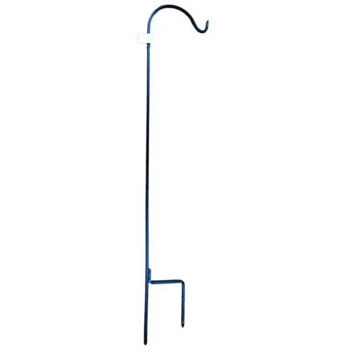 Single Black Shepherd Hook, 64"