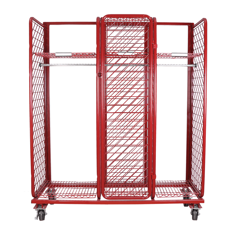 Single Sided Mobile Red Rack 18"/20"/24"