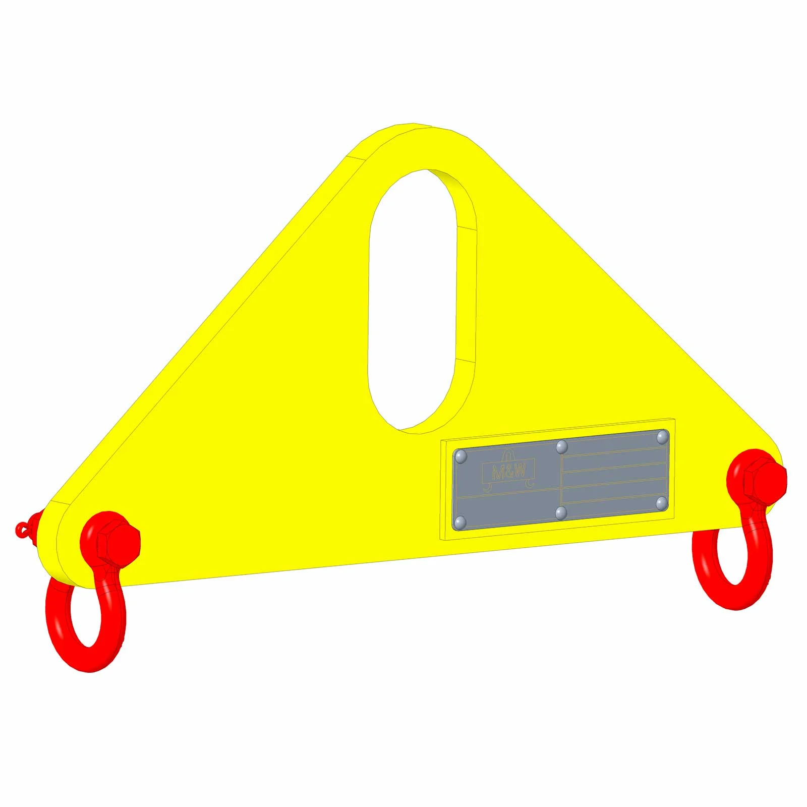 Small Length Lifting Beam (Bale Top) -500 Lb. Capacity - 2' Max Spread