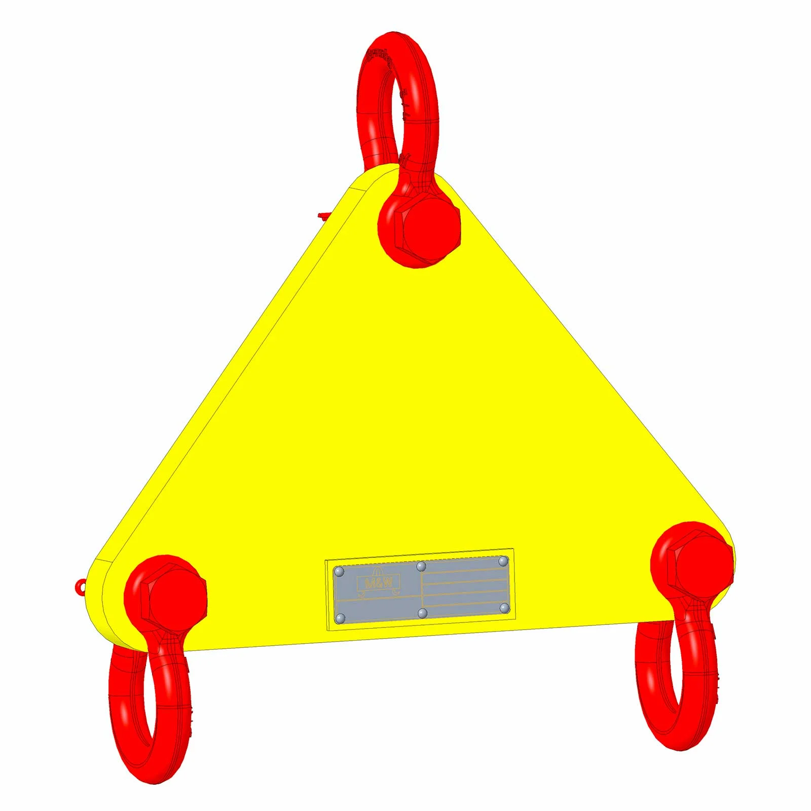 Small Length Lifting Beam (Shackle Top) -2,000 Lb. Capacity - 3' Max Spread