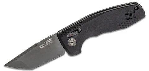 SOG AU Auto Folding Knife 3.43" D2 Black Tanto Blade (SOG-15-38-03-57)