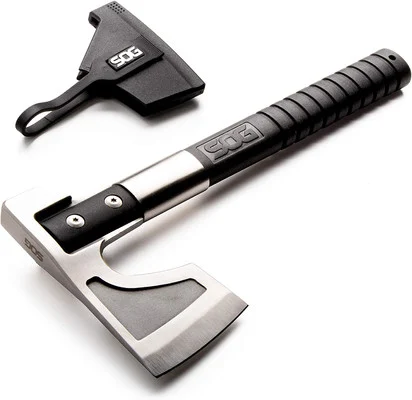 SOG Camp Axe 11.5" Length GRN Handles Molded Nylon Sheath (SOG-CH1001-CP)
