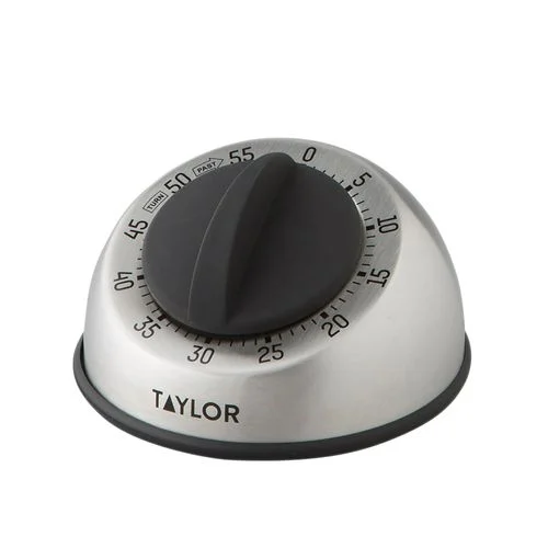 Stainless Steel Cased Timer-Long Ring up to 60 Min.