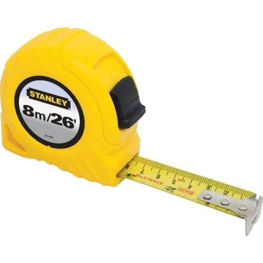 Stanley 30-456 8m/26' x 1" Tape Rule (cm Graduation)