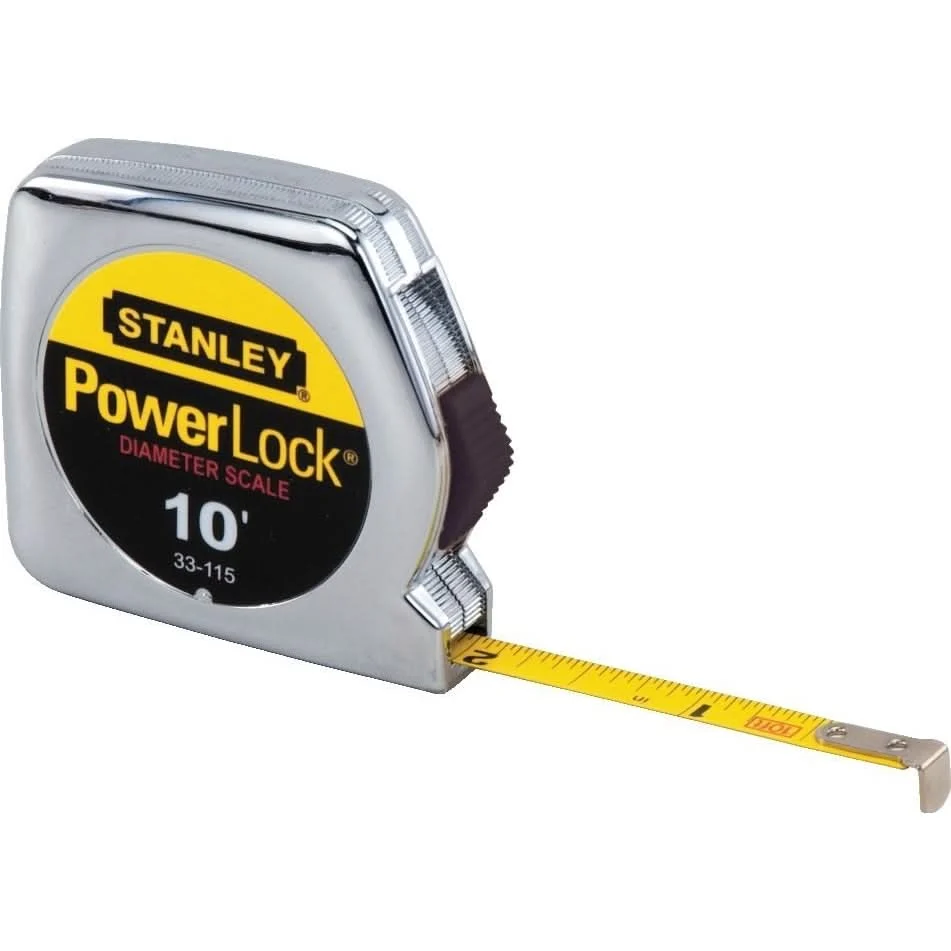Stanley 33-115 10' x 1/4" PowerLockPocket Tape Rule with Diameter Scale