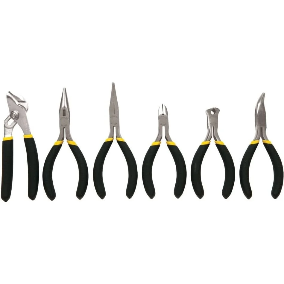 Stanley 84-079 6-Piece Bi-Material Mini Plier Set