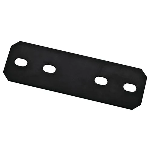 Steel Mending Plate, Black, 9.5 In. x 3 In. 1/8 In.